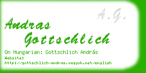 andras gottschlich business card